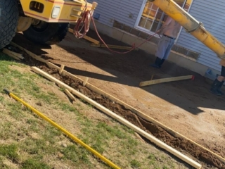 Pouring Cement